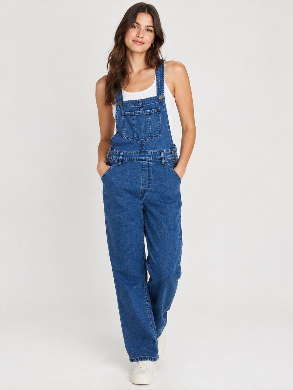 Blue Denim Women's Overalls Jeans